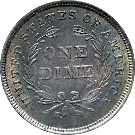 1837 Seated No Stars, Small Date. PCGS MS-62.