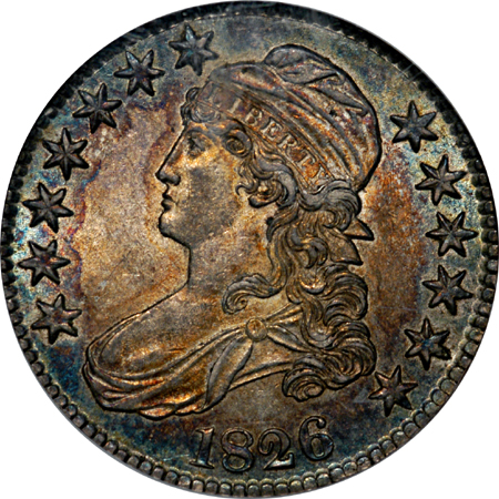 1823 O-103 PCGS AU-50 and 1826 O-110 NGC AU-58 .