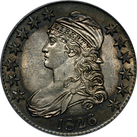 1826 O-117 PCGS AU-53 OGH.