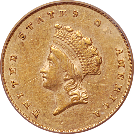 1856-S PCGS AU-53.