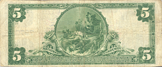 1902 $5.00. White City, KS Charter# 7970 Blue Seal. VF.