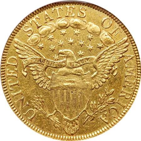 1799 Small Stars. ANACS UNC DETAILS, NET AU-50, CLEANED.