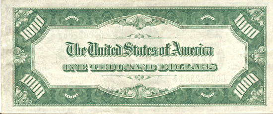 1928 $1,000.00 Cleveland.  XF.