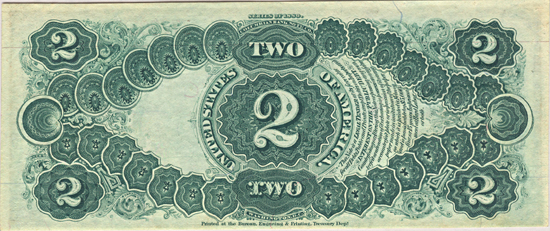 1880 $2.00.  Large Seal Red Numbers. PMG CHCU-64.