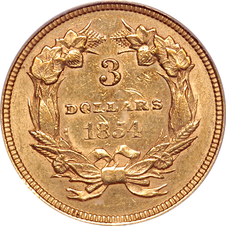 1854 PCGS AU-58.