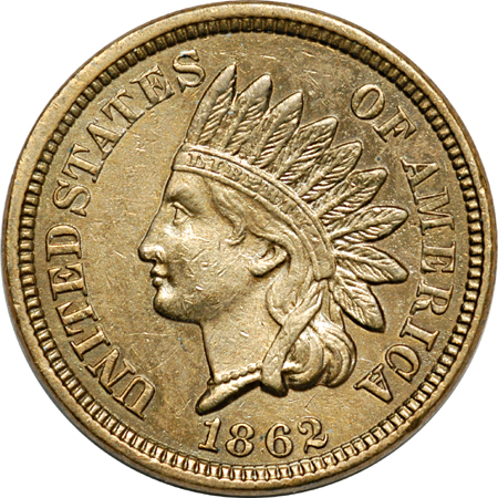 Six Indian Head Cents.