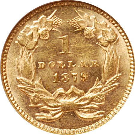 1879 NGC MS-61.