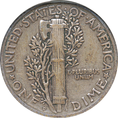 1921-D ANACS VF-30.