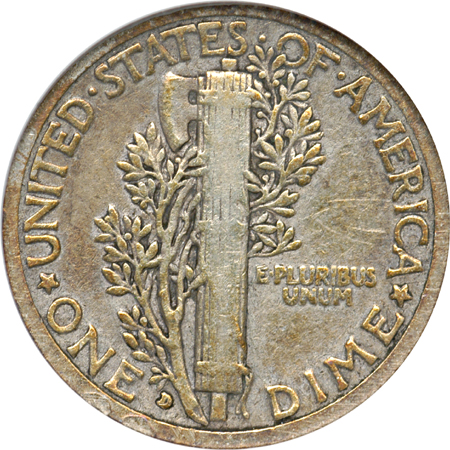 1916-D ANACS Fine Details, Net VG-8, Cleaned.