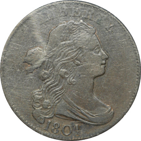 1801 Normal Reverse. NCS XF Details, Obv Scratched.