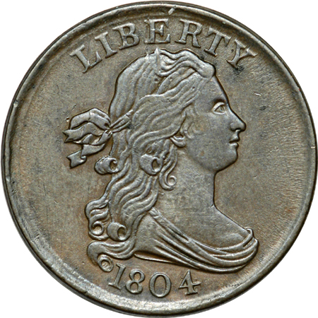 Three 1804 Half Cents.