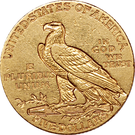 1908-S AU-50, Reverse Cleaned.