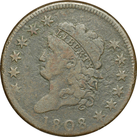 1808 and 1809 Classic Head Large Cents.