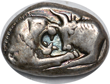 Siglos of Lydia, Time of Croesos 560-546 B.C.E.