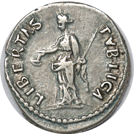 Denarius of Roman Emperor Nerva.