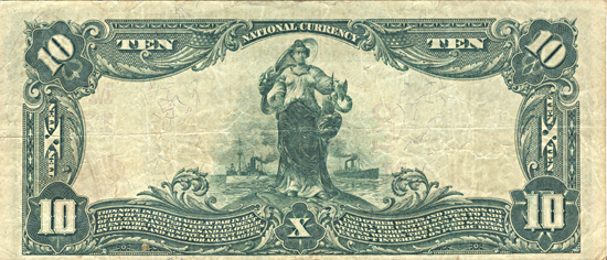 1902 $10.00. Saint Louis, MO Charter# 170 Red Seal. VF.
