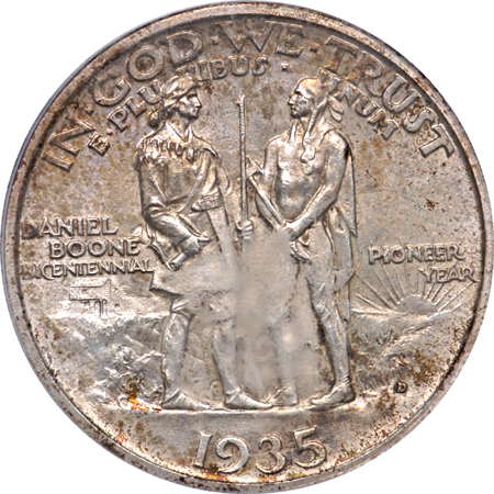 1935-D Boone. PCGS MS-65.