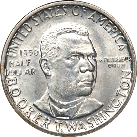 1950 Booker T. Washington P, D, and S Set. NGC MS-66.