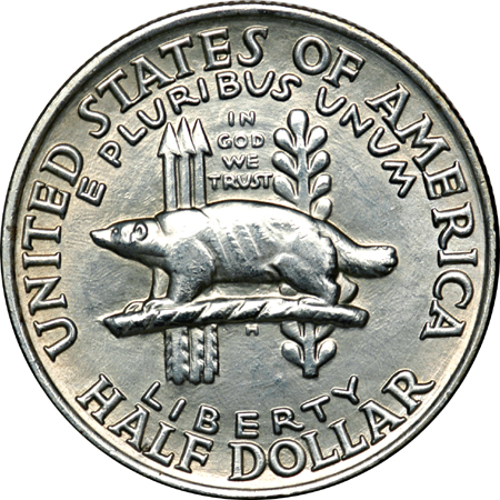 Eight Silver Commemorative Half Dollars.