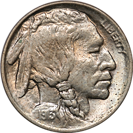 Six Buffalo Nickels.