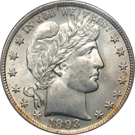 1893 PCGS MS-64.