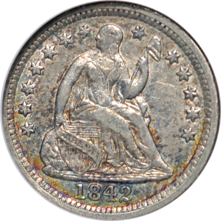 1842-O NGC AU-50.