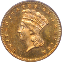 1876 PCGS MS-64.