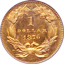 1876 PCGS MS-64.