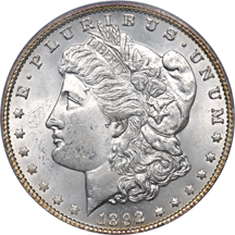 1892 PCGS MS-64.