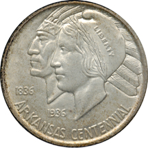 1938-D and 1938-S Arkansas. NGC MS-65.