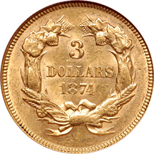 1874 NGC AU-58.