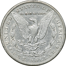 Four Morgan Silver Dollars.