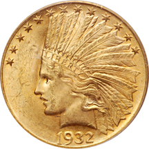 1932 PCGS MS-64.