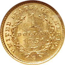 1851-C NGC MS-62.