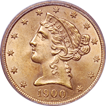 1900 PCGS MS-64.