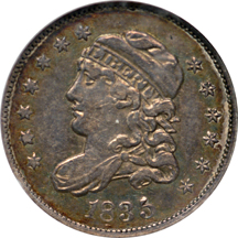 1835 Large Date, LG 5C LM-1. NGC AU-55 Jules Reiver Collection.