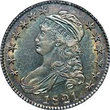 1821 O-107 ANACS AU-58.