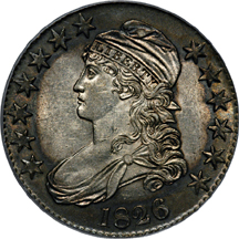 1826 O-117 PCGS AU-53 OGH.