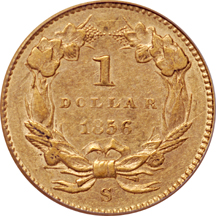 1856-S PCGS AU-53.