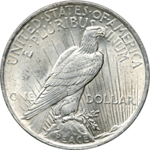 Roll of 1923 Peace Dollars.  Unc.