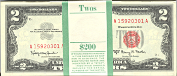 Pack of 1963-A $2.00.  CHCU.