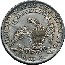 1818 Bust Quarter B-8 VF-30  and 1814 Bust Half O-102 AU-50