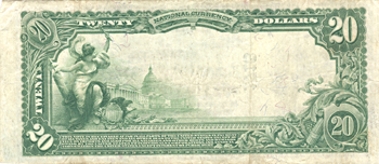 1902 $20.00. Alexandria, VA Charter# 1716 Blue Seal. F+.