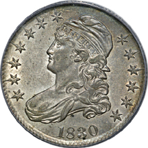 1830 Small 0, O-101, R-1. PCGS AU-55.