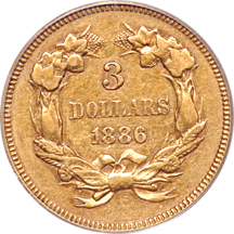 1886 PCGS XF-45 OGH.