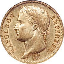 France: 1804-A Franc and 1811-A 40-Franc. NGC.