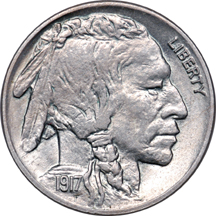 Five Buffalo Nickels.