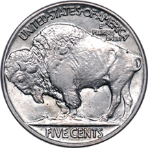 Five Buffalo Nickels.