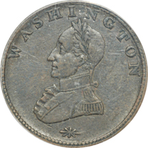 Undated (1815 - 1820 Period) Washington Double Head Cent, Baker-6, Breen-9, R-1. PCGS XF-40.