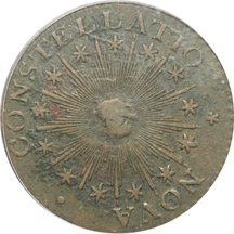 1783 Constellatio Nova Copper, Crosby 2-B, Breen 1107, R-2. PCGS VF-35.